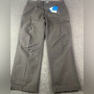 Columbia Sportswear Mens 100% Cotton Cargo Lock N' Load Pants Size 40x32 Gray
